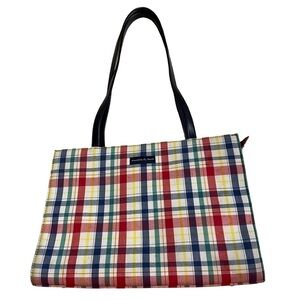 Preston & York Red and Blue Plaid Purse